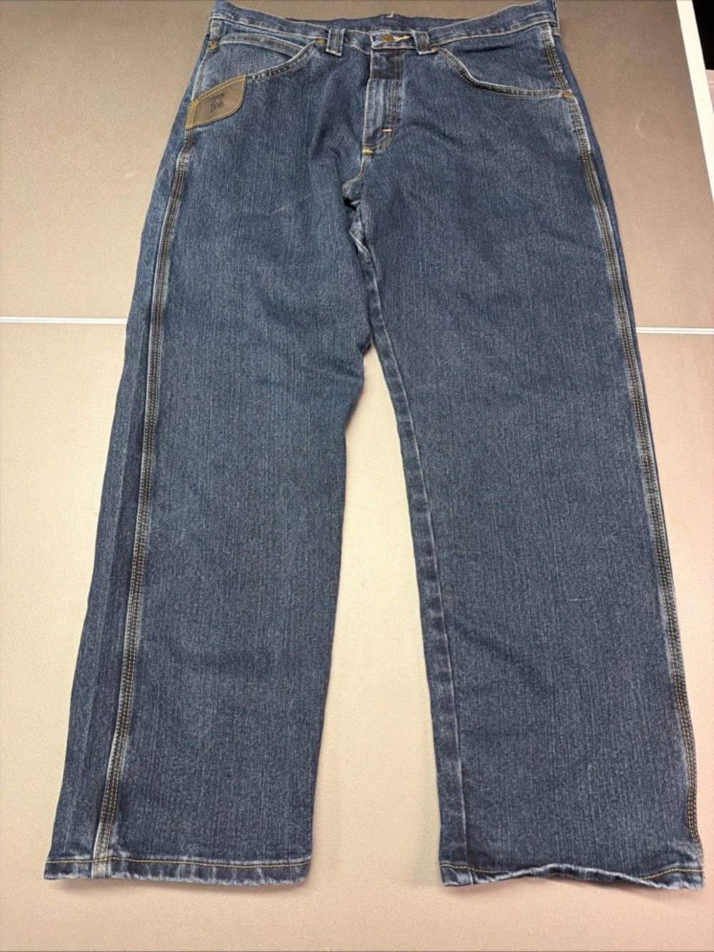 Wrangler Riggs Workwear Blue Jeans Denim Pants Casual Western‎ Men’s 33x30